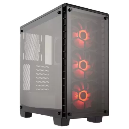 Корпус Corsair CRYSTAL 460X Mid Tower Цвет:чёрный