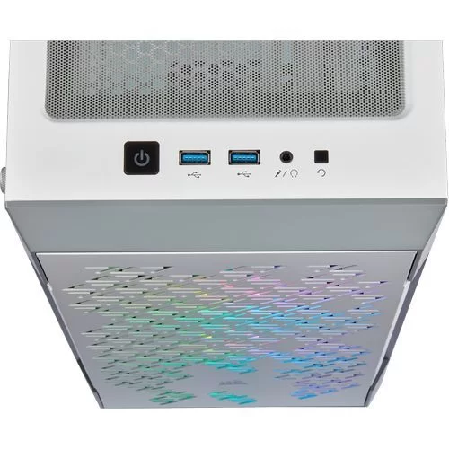 Case Corsair iCUE 220T RGB Airflow Tempered Glass white Mid Tower