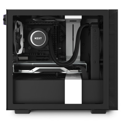 Корпус NZXT H210 черный, белый Mini ITX Корпус NZXT H210 черный, белый Mini ITX