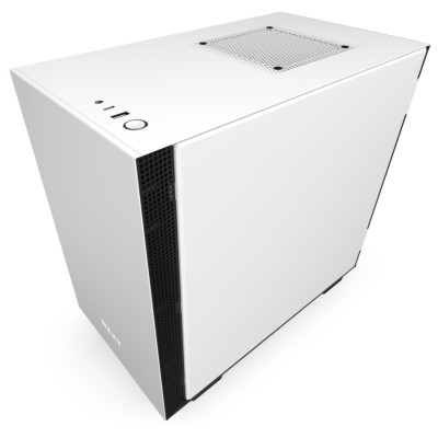 Корпус NZXT H210 черный, белый Mini ITX Корпус NZXT H210 черный, белый Mini ITX