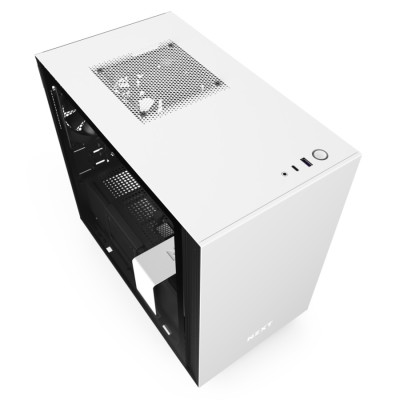 Корпус NZXT H210 черный, белый Mini ITX Корпус NZXT H210 черный, белый Mini ITX