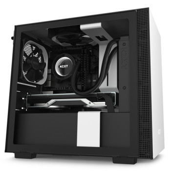 Корпус NZXT H210 черный, белый Mini ITX