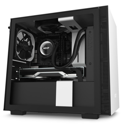 Корпус NZXT H210 черный, белый Mini ITX Корпус NZXT H210 черный, белый Mini ITX
