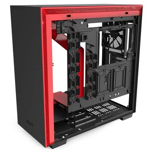 Корпус NZXT H710 MATTE black, red Mid Tower