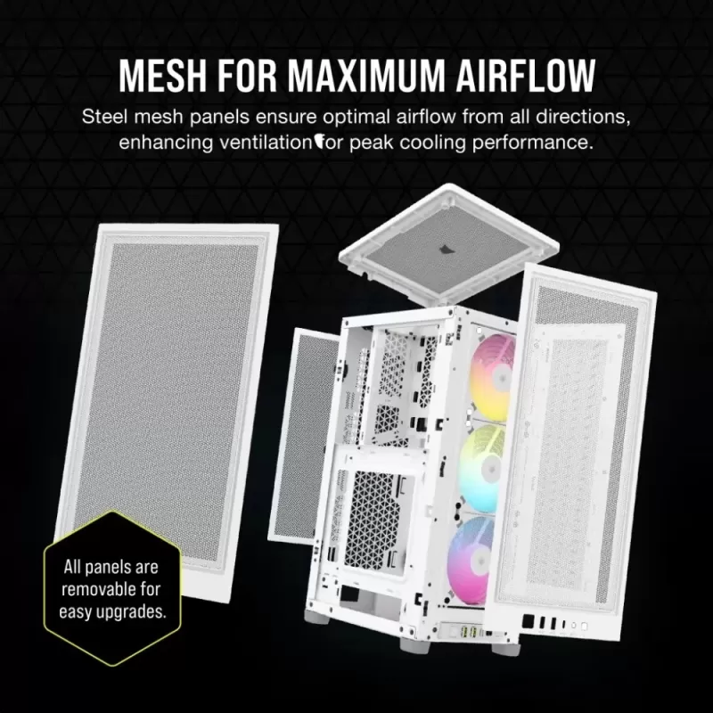מארז Corsair 2000D RGB AIRFLOW - לבן Mini-ITX מארז Corsair 2000D RGB AIRFLOW - לבן Mini-ITX