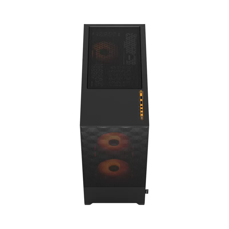 Case Fractal Design Pop Air RGB Orange Core TG Clear Tint ATX Color:black, orange