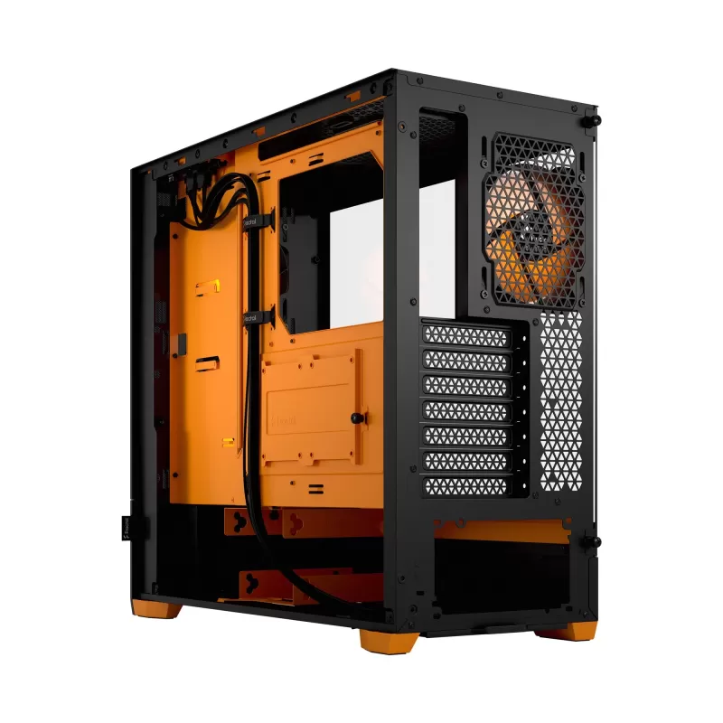 Case Fractal Design Pop Air RGB Orange Core TG Clear Tint ATX Color:black, orange