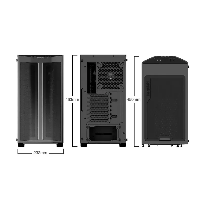 מארז be quiet! PURE BASE 500 FX ATX צבע שחור
