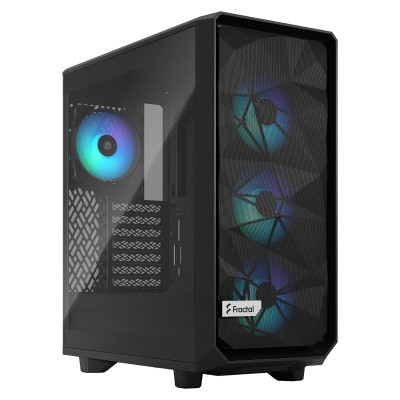 Case Fractal Design Meshify 2 Compact Lite RGB black TG Light tint ATX Case Fractal Design Meshify 2 Compact Lite RGB black TG Light tint ATX