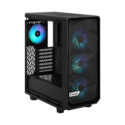 Case Fractal Design Meshify 2 Compact Lite RGB black TG Light tint ATX Case Fractal Design Meshify 2 Compact Lite RGB black TG Light tint ATX