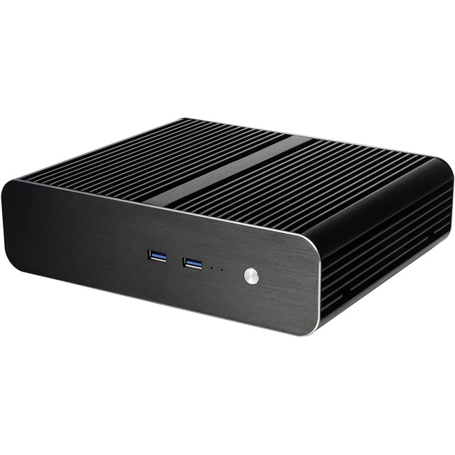 Case Akasa Euler S Fanless Thin Mini ITX Case SFF Color:black