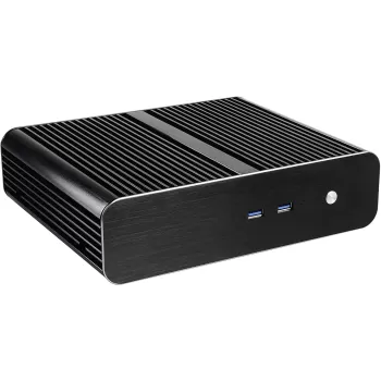 מארז Akasa Euler S Fanless Thin Mini ITX Case SFF צבע שחור