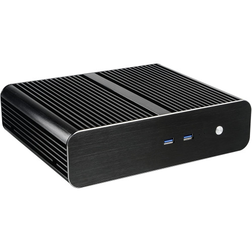Case Akasa Euler S Fanless Thin Mini ITX Case SFF Color:black