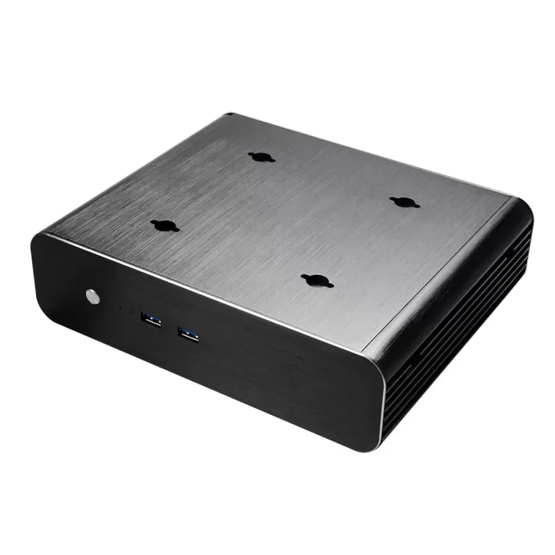 מארז Akasa Euler S Fanless Thin Mini ITX Case SFF צבע שחור