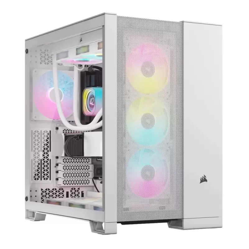 מארז Corsair 6500D AIRFLOW Mid-Tower Dual Chamber - לבן ATX