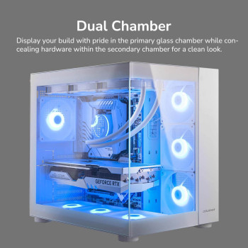 מארז COUGAR FV150 RGB לבן Mid Tower..