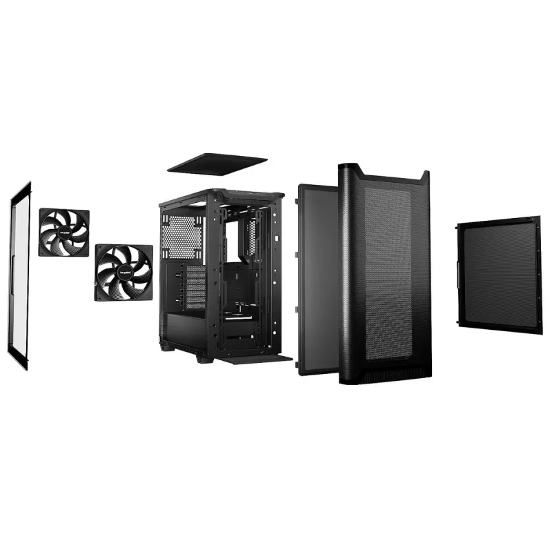 מארז be quiet! PURE BASE 501 Airflow Window Mid Tower צבע שחור
