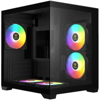 Case Gamdias AURA GC101M black Micro ATX