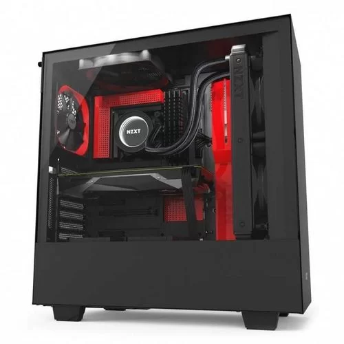 Корпус NZXT H500i black, red