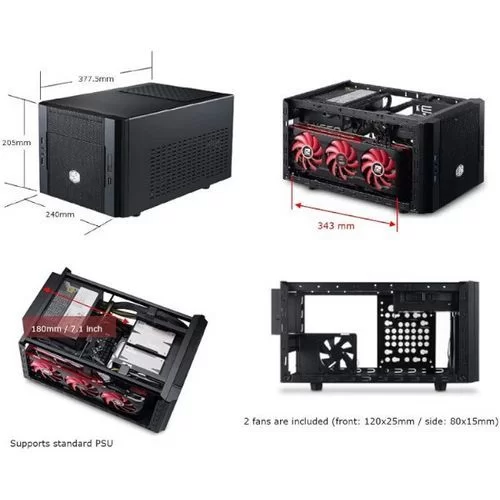 Case Cooler Master ELITE 130 Mini ITX Color:black Case Cooler Master ELITE 130 Mini ITX Color:black