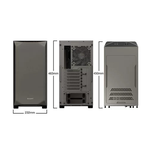 מארז be quiet! PURE BASE 500 Window שחור, אפור Mid Tower