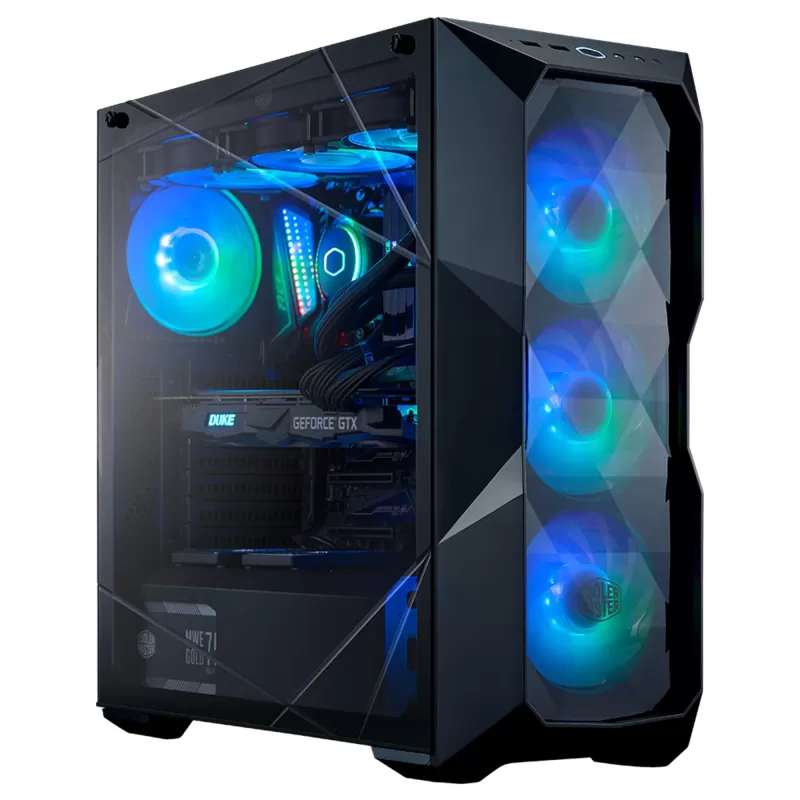 מארז Cooler Master MASTERBOX TD500 CRYSTAL Mid Tower צבע שחור