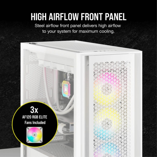 Case Corsair iCUE 5000D RGB AIRFLOW - white Mid-Tower