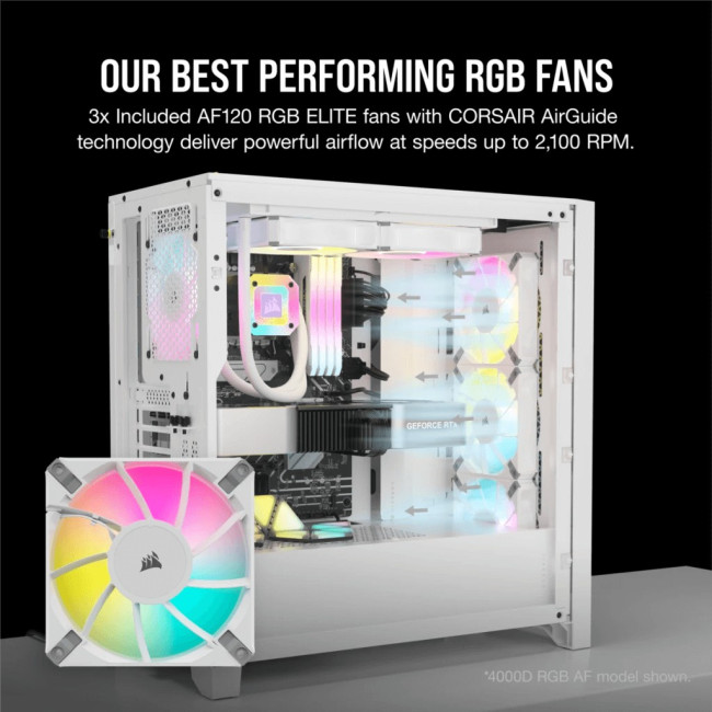 Корпус Corsair iCUE 5000D RGB AIRFLOW - белый Mid-Tower