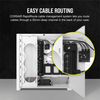 Case Corsair iCUE 5000D RGB AIRFLOW - white Mid-Tower