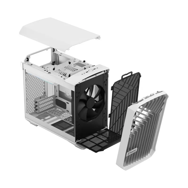 מארז Fractal Design מארז Torrent Nano לבן TG Clear Tint Mini Tower