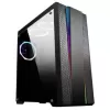 Case IPPON Ippon case Tempered glass 3X 120 Rainbow fans ATX Color:black