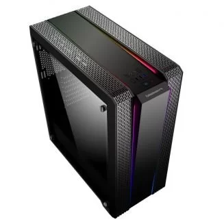 Case IPPON Ippon case Tempered glass 3X 120 Rainbow fans ATX Color:black