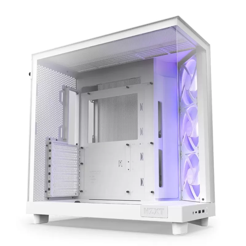 Корпус NZXT H6 Flow RGB white Mini Tower