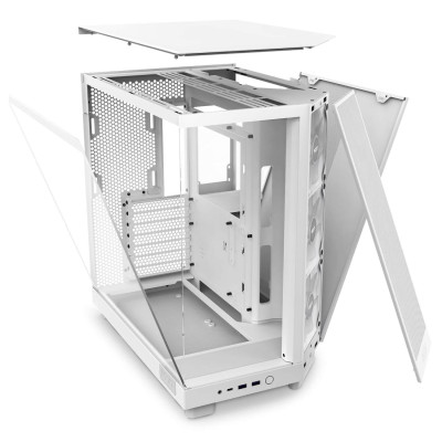 Case NZXT H6 Flow RGB white Mini Tower Case NZXT H6 Flow RGB white Mini Tower
