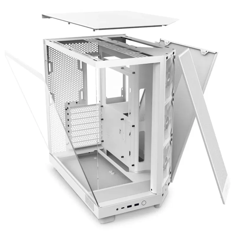 Корпус NZXT H6 Flow RGB white Mini Tower