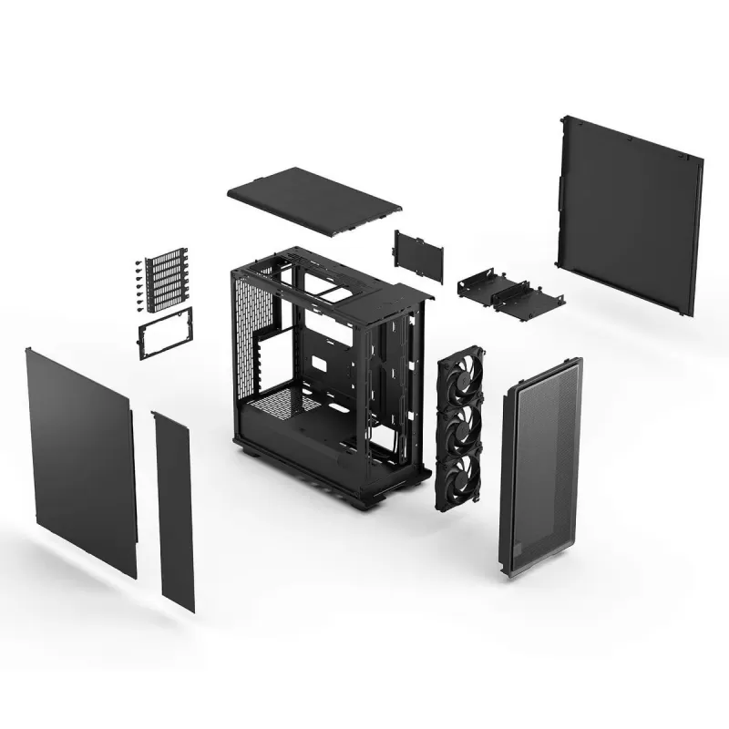 Case Fractal Design Epoch Solid Mid Tower Color:black Case Fractal Design Epoch Solid Mid Tower Color:black