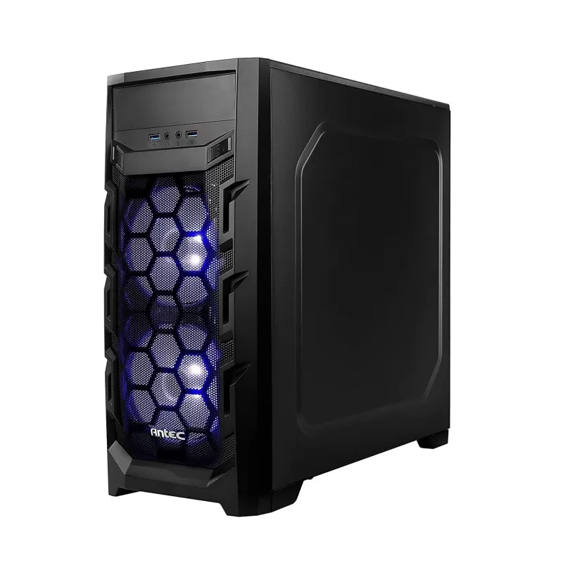 מארז Antec GX202 Blue Fans Mid Tower צבע שחור