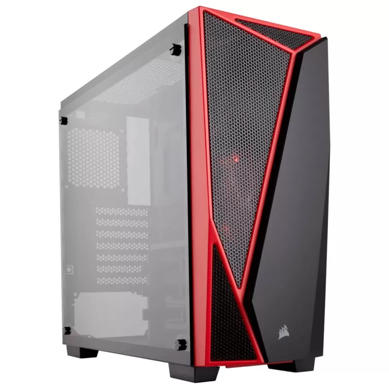 מארז Corsair SPEC-04 Tempered Glass שחור, אדום Mid Tower מארז Corsair SPEC-04 Tempered Glass שחור, אדום Mid Tower