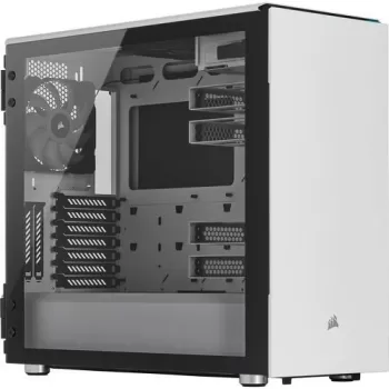מארז Corsair Carbide Series 678C Low Noise Tempered Glass לבן Mid Tower
