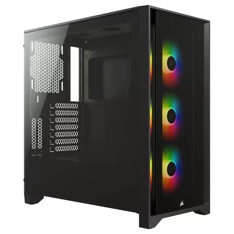 Корпус Corsair iCUE 4000X RGB Tempered Glass black Mid Tower