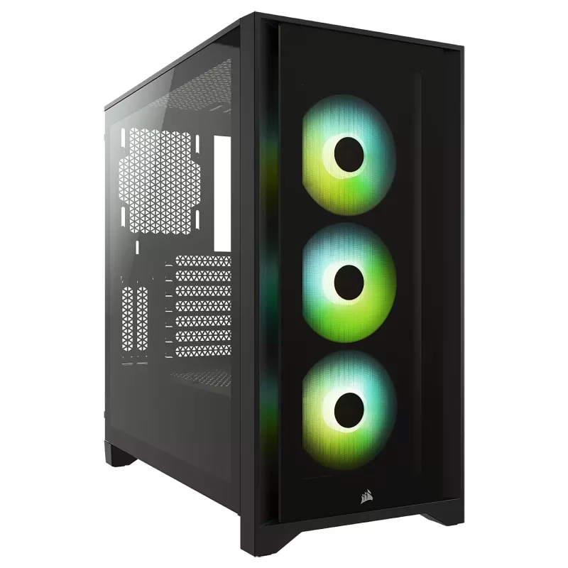 Корпус Corsair iCUE 4000X RGB Tempered Glass black Mid Tower
