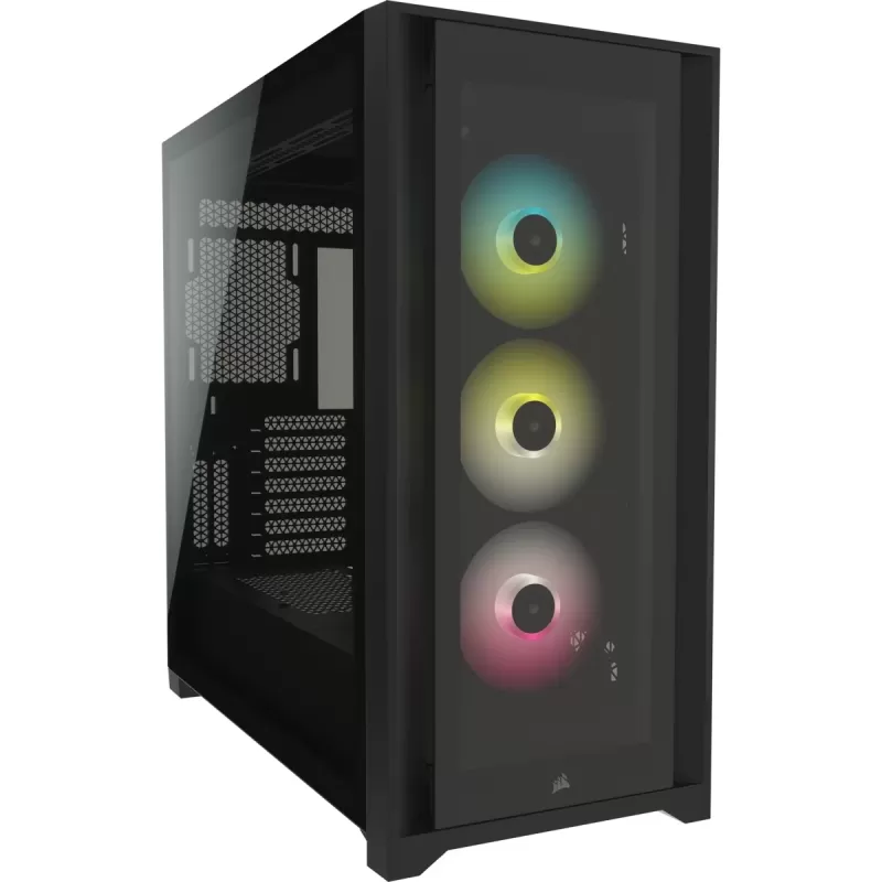 Case Corsair iCUE 5000X RGB Tempered Glass black Mid Tower