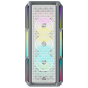 מארז Corsair iCUE 5000T RGB Tempered Glass - לבן Mid-Tower