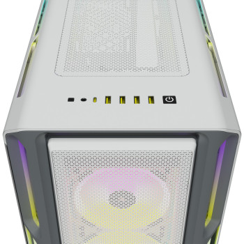 מארז Corsair iCUE 5000T RGB Tempered Glass - לבן Mid-Tower
