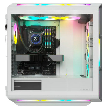 מארז Corsair iCUE 5000T RGB Tempered Glass - לבן Mid-Tower