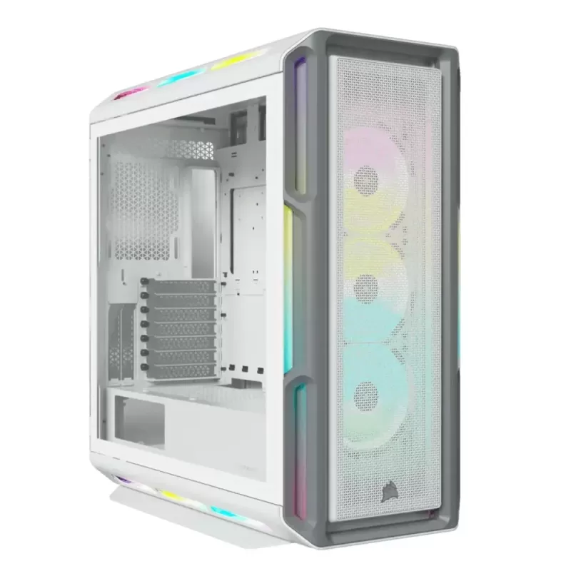Case Corsair iCUE 5000T RGB Tempered Glass - white Mid-Tower