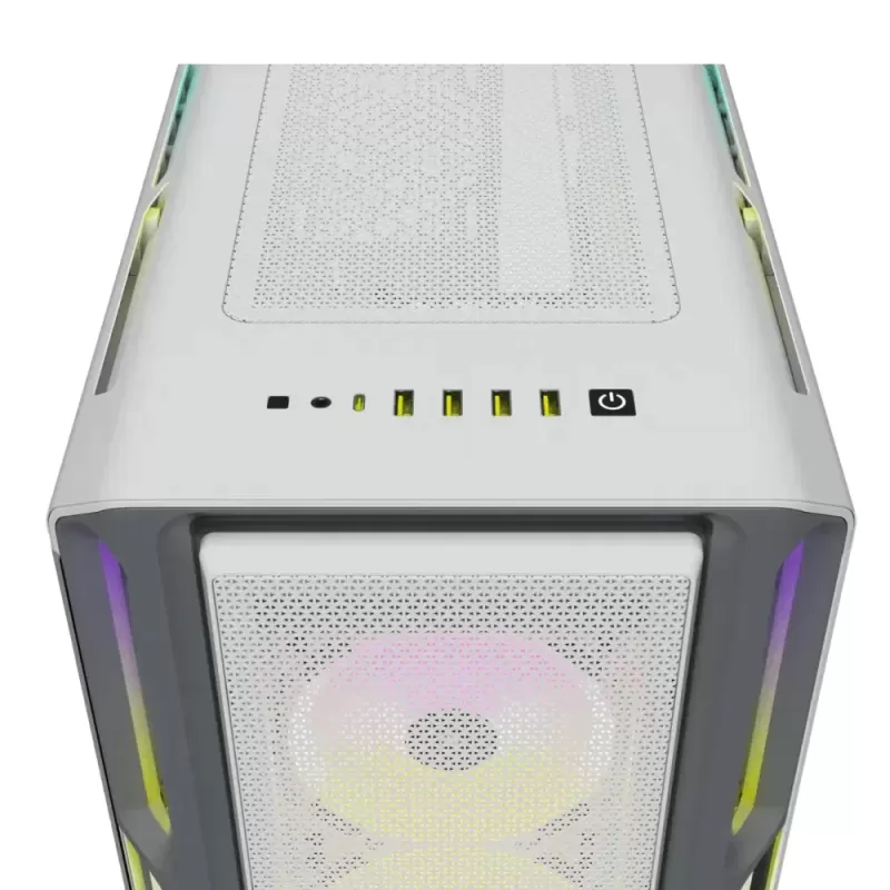 Case Corsair iCUE 5000T RGB Tempered Glass - white Mid-Tower