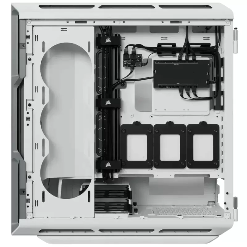 Case Corsair iCUE 5000T RGB Tempered Glass - white Mid-Tower