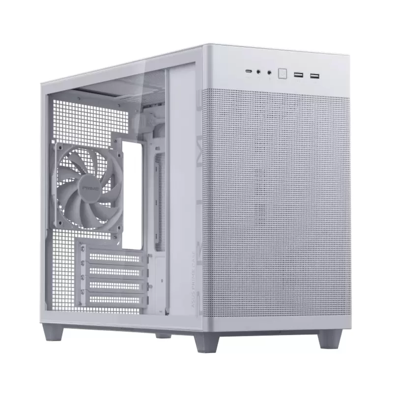 Корпус Asus Prime AP201 Tempered Glass white Micro ATX