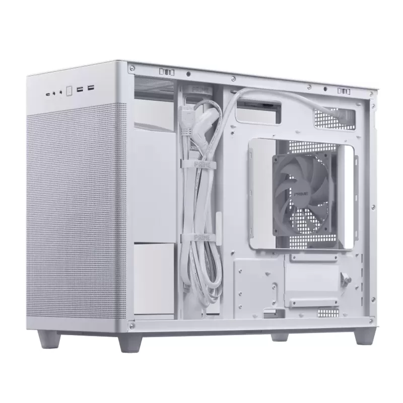 Корпус Asus Prime AP201 Tempered Glass white Micro ATX